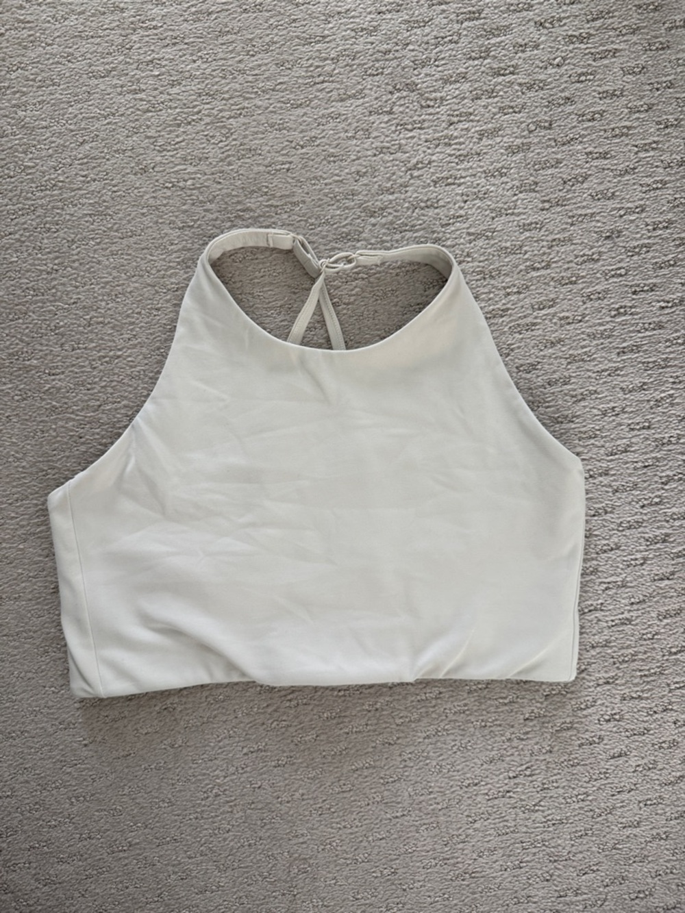 Girlfriend collective High Neck Tank Top in Off-White